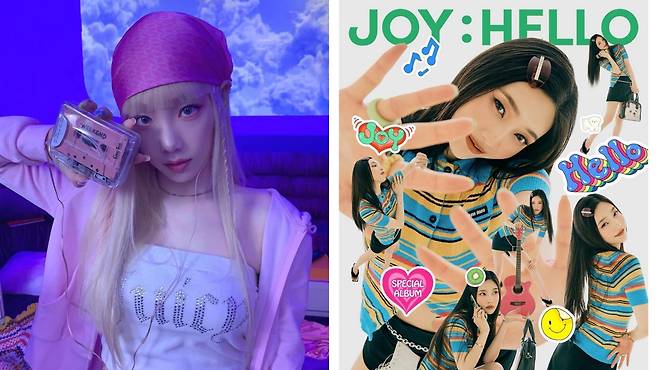 Y2K 패션을 선보인 가수 태연(왼쪽)과 조이. /인스타그램