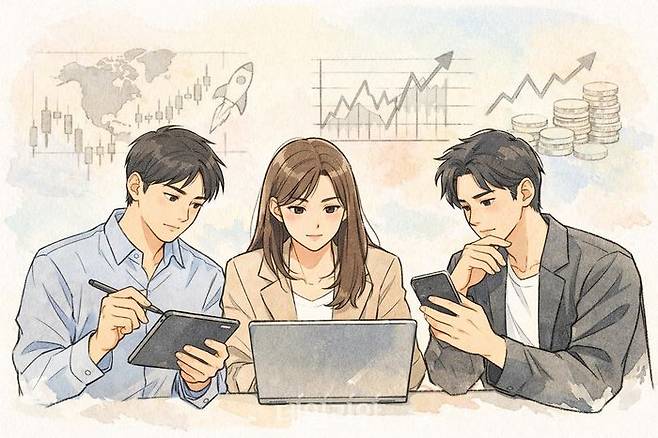 금융·외환 당국이 환율 상승 '주범'으로 지목한 서학개미들의 투자 행태 및 성과 등에 대한 관심이 높아지고 있다.ⓒ데일리안 AI 삽화 이미지
