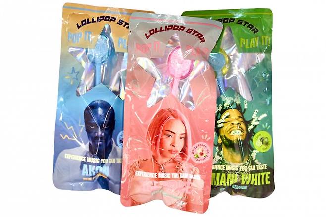 세 가지 맛의 롤리팝 스타. Lollipop Star 제공