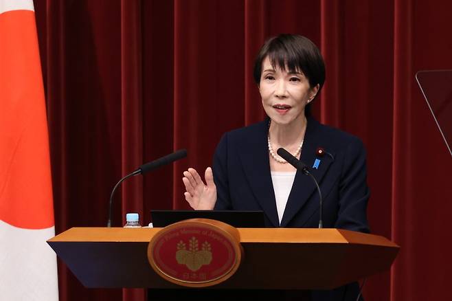 다카이치 사나에 일본 총리. 뉴시스