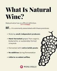 내추럴 와인에 대한 wine folly의 정의. 아직 공식적인 정의는 존재하지 않는다. [출처=winefolly]