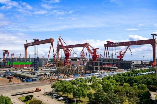 중국 조선소. [연합]