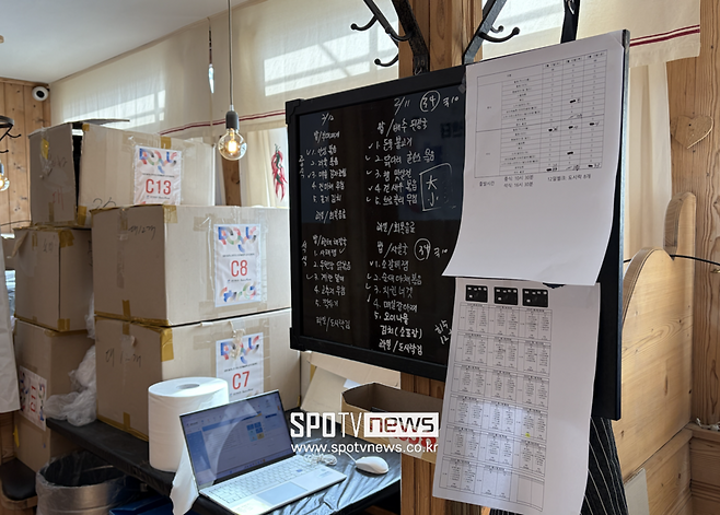 코르티나에서 준비하는 모습