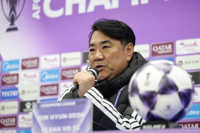 울산문수축구경기장/ 2025-2026 AFC 챔피언스리그 엘리트/ ACLE/ 리그스테이지 7차전/ 울산HDFC vs 멜버른시티FC/ 울산 김현석 감독/ 경기 후 기자회견/ photo by Jeongsoo Kim