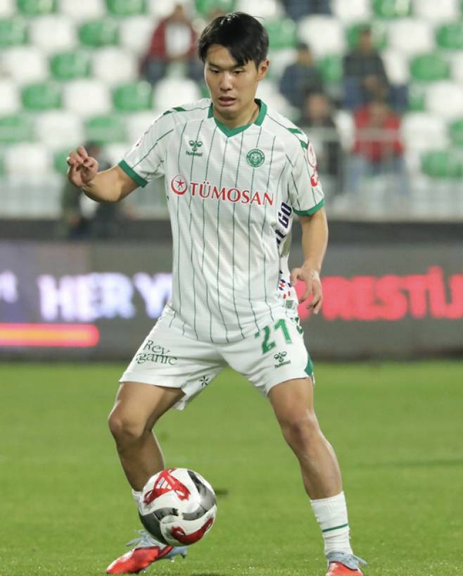 콘야스포르에서 뛰는 조진호. [사진 콘야스포르 SNS 갈무리]