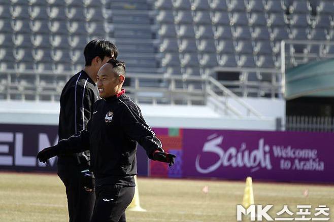 훈련 중인 문선민. 사진=이근승 기자