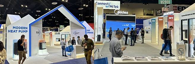 KBIS에 참가한 중국 가전기업 부스의 한산한 모습 / 사진=염현석 특파원