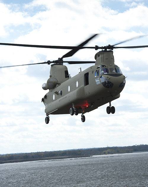 미 육군이 운용하고 있는 CH-47F 헬리콥터 (출처=보잉)