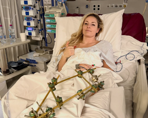 수술대에서 근황을 전한 '스키 여제' 린지 본. 사진=린지 본 인스타그램