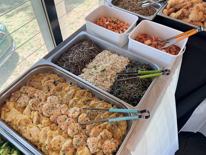 두산 베어스 스프링캠프 선수단 식당 내부 모습. /사진=두산 베어스 제공