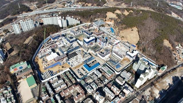 한창 공사가 진행 중인 원당1구역. (사진=고양시 제공)