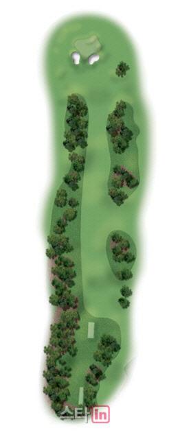 오거스타 내셔널 골프클럽 17번홀 코스 조감도. (사진=마스터스 미디어 가이드)