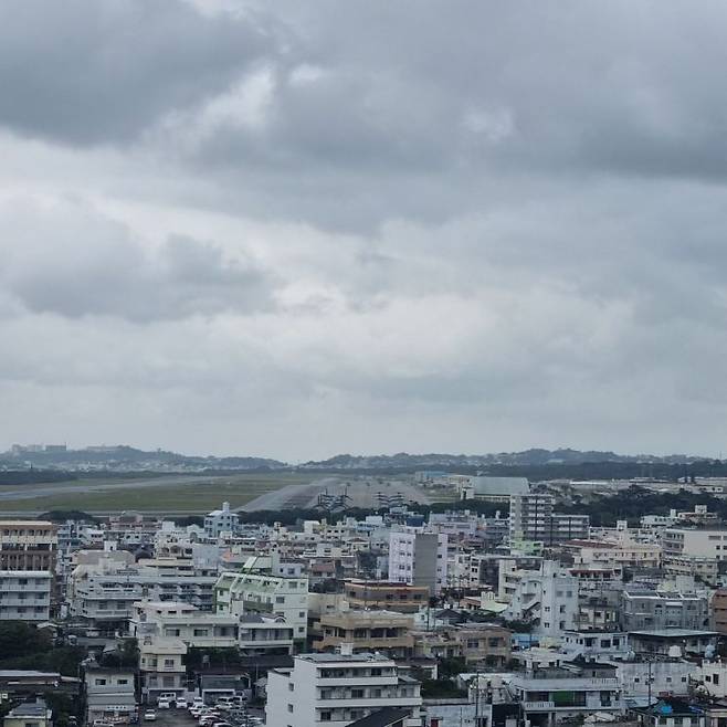 오키나와현 기노완시의 후텐마 비행장. 기노완(일본)=전진영 기자.