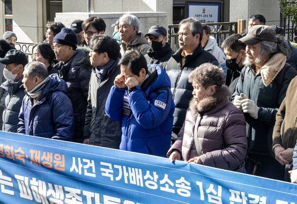 영화숙 재생원 피해자들의 국가배상 판결 확정 관련 단체사진