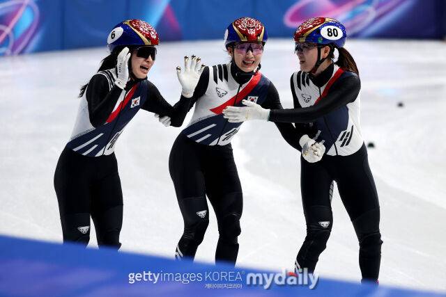 김길리-최민정-노도희./게티이미지코리아
