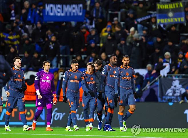 망연자실 인터밀란 [로이터=연합뉴스]