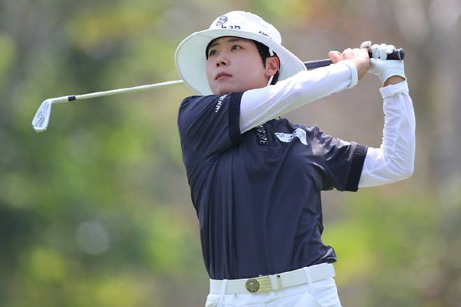 LPGA투어 혼다 타일랜드 2라운드에서 선두로 나선 이소미. (사진=LPGA)