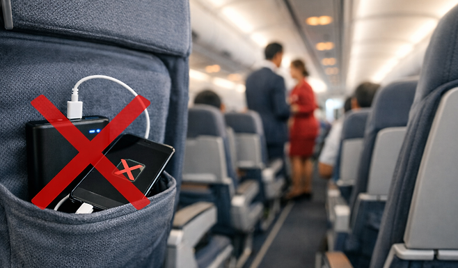 기내 보조배터리 사용 금지 조치가 전 항공사로 확대됐다.