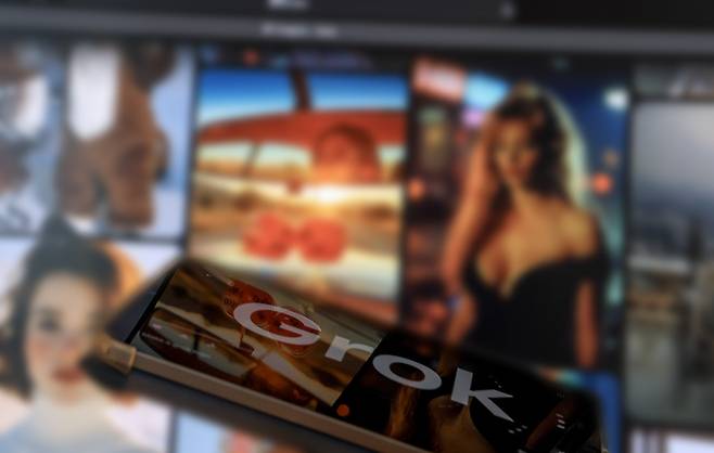 grok에서 생산된 영상들 이미지, 게티이미지