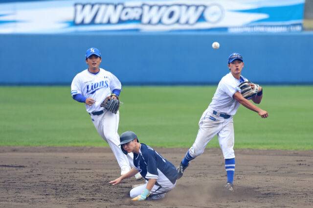 양우혁과 심재훈(왼쪽부터)./삼성 라이온즈