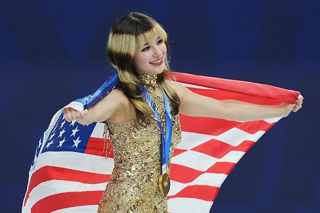 ▲ 2026년 밀라노 코르티나 동계 올림픽 피겨스케이팅 여자 금메달리스트 알리사 리우. ⓒ 연합뉴스/AP통신