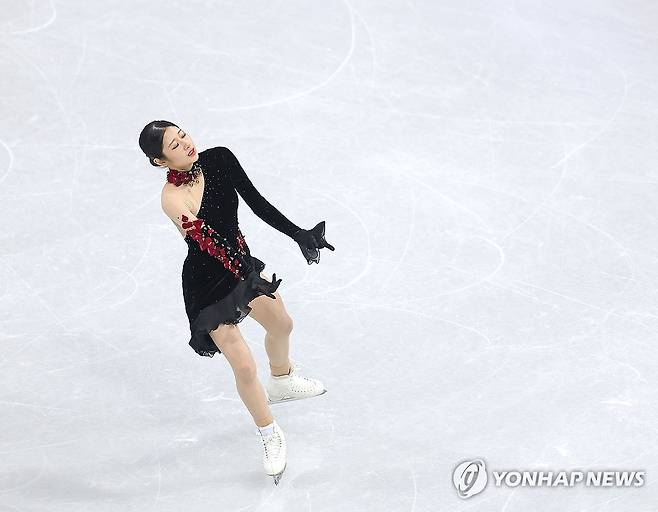 프리 연기 선보이는 이해인 (밀라노=연합뉴스) 류영석 기자 = 이해인이 19일(현지시간) 이탈리아 밀라노 아이스스케이팅 아레나에서 열린 2026 밀라노-코르티나담페초 동계올림픽 여자 싱글 프리 스케이팅에 출전, 연기를 펼치고 있다. 2026.2.20 ondol@yna.co.kr