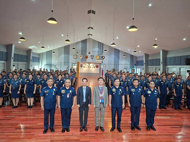 주필리핀 한국대사관·한인회, 필리핀 경찰에 한국어교육 [주필리핀 한국대사관 제공. 재판매 및 DB 금지]