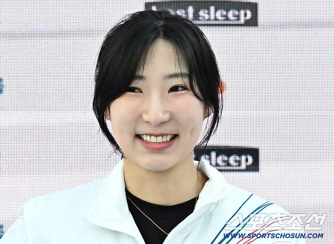 21일 이탈리아 밀라노 코리아하우스에서 쇼트트랙 메달리스트 기자회견이 열렸다. 기자회견 참석한 이소연. 밀라노(이탈리아)=송정헌 기자songs@sportschosun.com/2026.02.21/