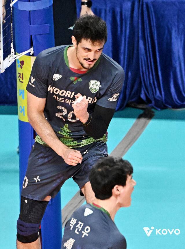 우리카드 아라우조./KOVO