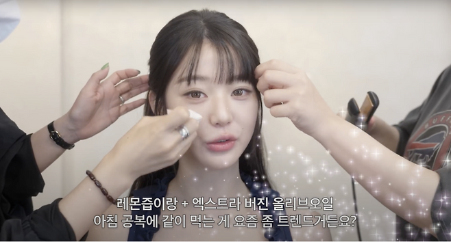 아이브 멤버 장원영. 유튜브 채널 '강밍경' 캡처