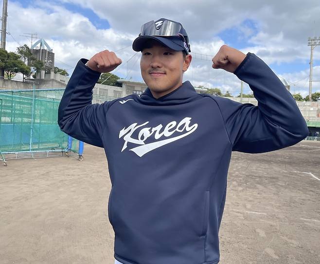 야구대표팀 '힘 있는' 2번 타자 후보 안현민 [촬영 이대호]