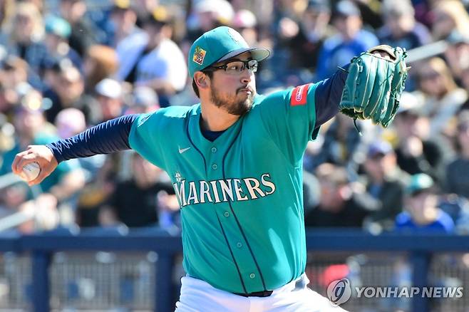 더닝의 투구 모습.  [로이터=연합뉴스] Mandatory Credit: Matt Kartozian-Imagn Images