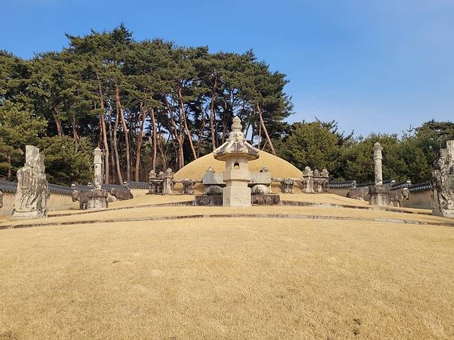 ▲ 효종왕릉 전면