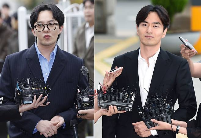 과거 포토라인에 선 가수 GD, 배우 이진욱