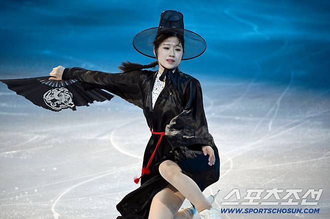 22일(한국시간) 이탈리아 밀라노 스피드스케이팅 아레나에서 밀라노동계올림픽 피겨 갈라쇼가 열렸다. 연기를 펼치고 있는 이해인. 밀라노(이탈리아)=송정헌 기자songs@sportschosun.com/2026.02.22/