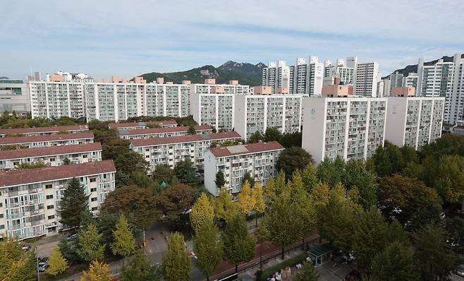 서울 노원구 상계주공5단지와 일대 아파트 모습. / 연합뉴스