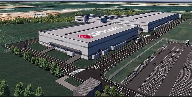 브라질 남부 파라나주(州)에 연내 가동을 목표로 구축 중인 LG전자 신규 생산 공장의 조감도. LG전자 제공