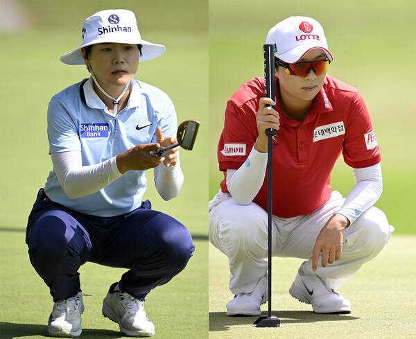 2026년 미국여자프로골프(LPGA) 투어 '아시안 스윙' 혼다 LPGA 타일랜드에서 우승 경쟁한 이소미, 김효주 프로. 사진제공=ⓒAFPBBNews = News1 (사진을 무단으로 사용하지 마십시오.)