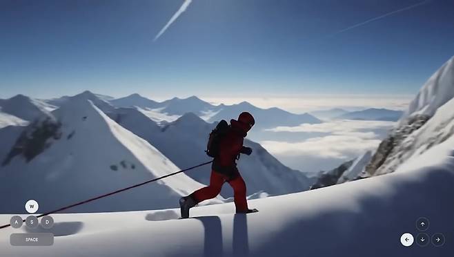 프로젝트 지니로 구현한 가상 환경 속 모습 ⓒ구글 딥마인드 유튜브 화면 캡처