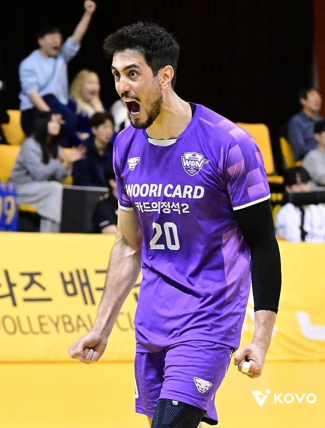 우리카드 아라우조. KOVO 제공