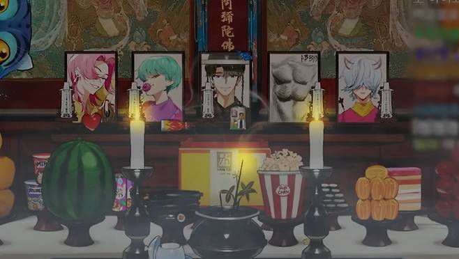 불법스님의 사자 보이즈 천도재 [유튜브 영상 캡처. 재판매 및 DB 금지]