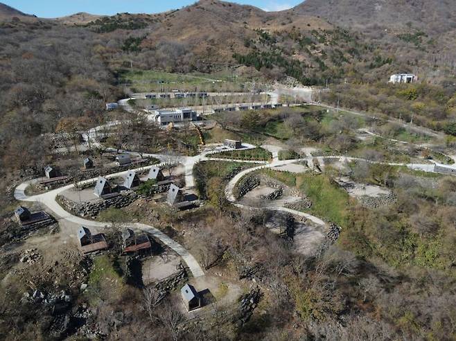 합천군, 숲속야영장 전경 사진