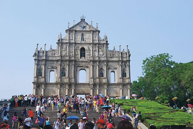 마카오의 유명 관광지 성 바울 성당 유적(사진 픽사베이)