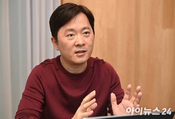 고석태 제논 대표가 11일 서울 강남구 사무실에서 아이뉴스24와 인터뷰를 하고 있다. [사진=곽영래 기자]