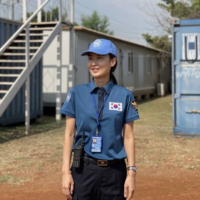 남수단 파견 당시 정수온 계장의 모습./사진제공=정수온 동남아공조계장.