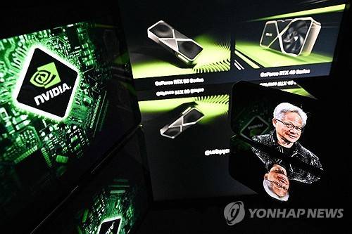 엔비디아 회사 로고 일러스트 [AFP 연합뉴스]
