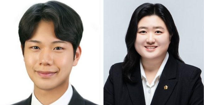 ▲ 성남시의원 라선거구 국힘 김주현(왼쪽) 예비후보, 바선거구 민주당 윤혜선 예비후보. /사진제공=선관위