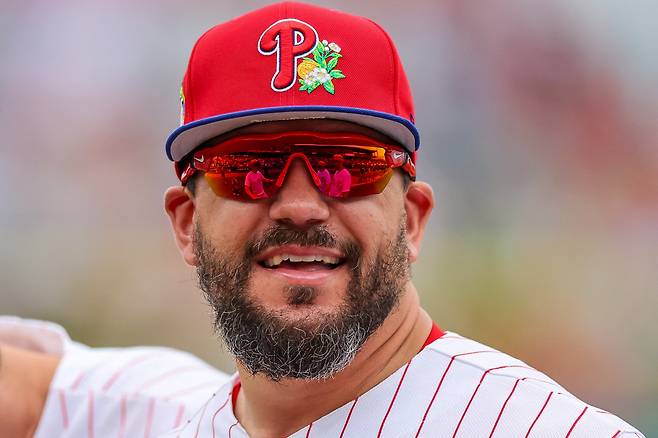 필라델피아 필리스 칼 슈와버는 지난해 오타니를 제치고 NL 홈런 타이틀을 차지했다. AFP연합뉴스