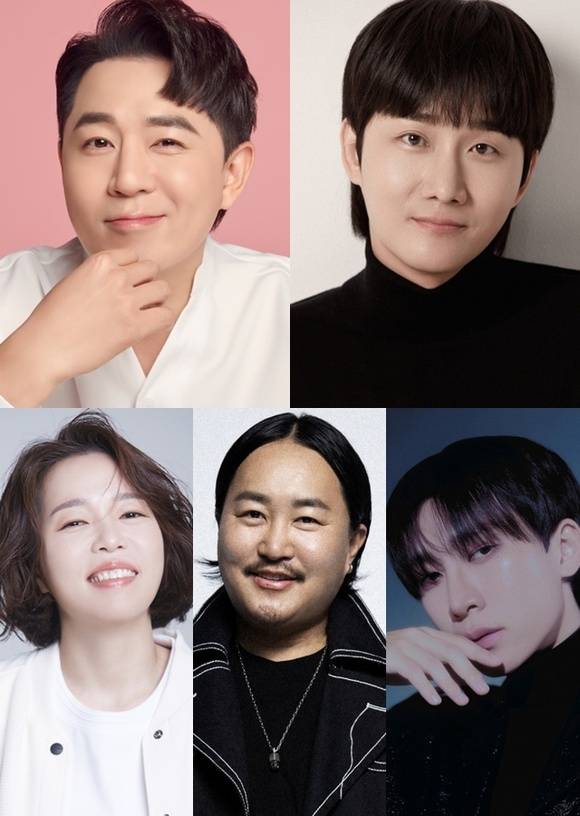 방송인 붐 이용진, 비투비 멤버 서은광, 가수 조째즈, 방송인 정이랑(왼쪽 위부터 시계방향)이 tvN 신규 예능프로그램 '놀라운 목요일'의 진행을 맡는다. /각 소속사