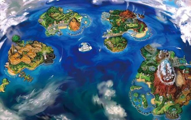 ▲ 포켓몬스터 썬·문의 '알로라 지방'